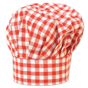 Beistle Gingham Fabric Chef's Hat