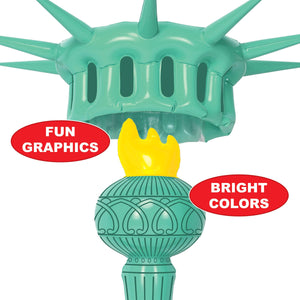 Bulk Inflatable Statue Of Liberty Wearable Set (Case of 6) by Beistle