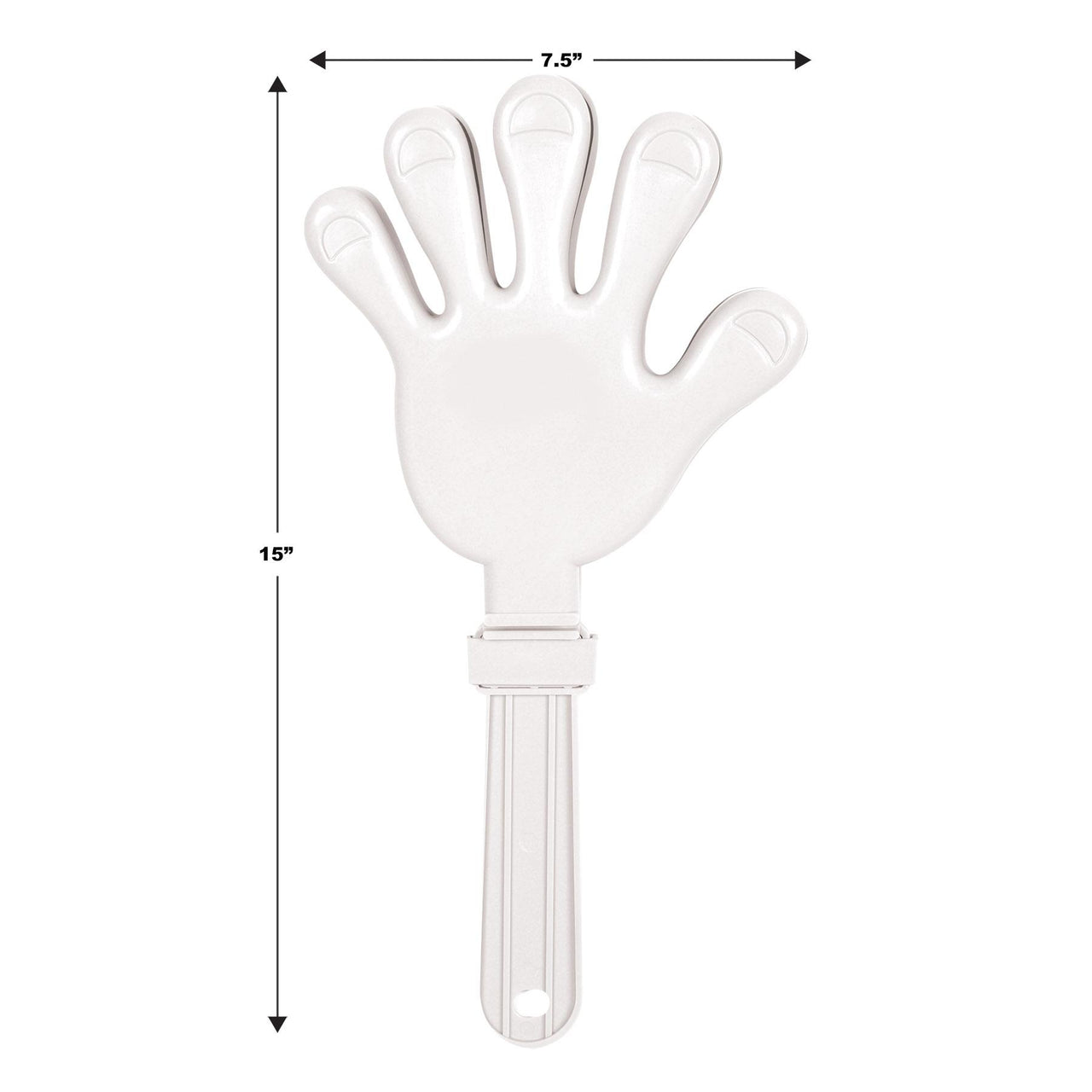 Party Noisemakers - Giant Hand Clapper/WHITE