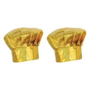 Prismatic Gold Chef's Hat (Pack of 6)