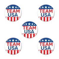 Beistle Team USA Party Buttons (5/Pkg)