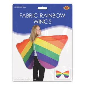 Bulk Fabric Rainbow Wings (Case of 6) by Beistle