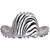 Bulk Zebra Print Cowboy Hat (6 Per Case) by Beistle
