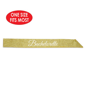 Bulk Bachelorette Glittered Sash (Case of 6) by Beistle