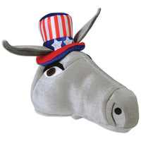 Beistle Plush Patriotic Donkey Hat
