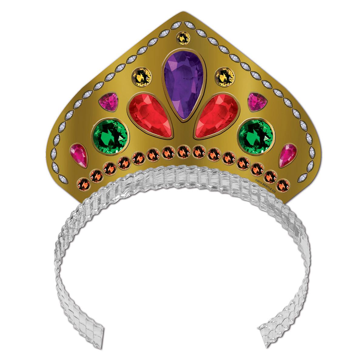 Beistle Mardi Gras Printed Jeweled Tiara