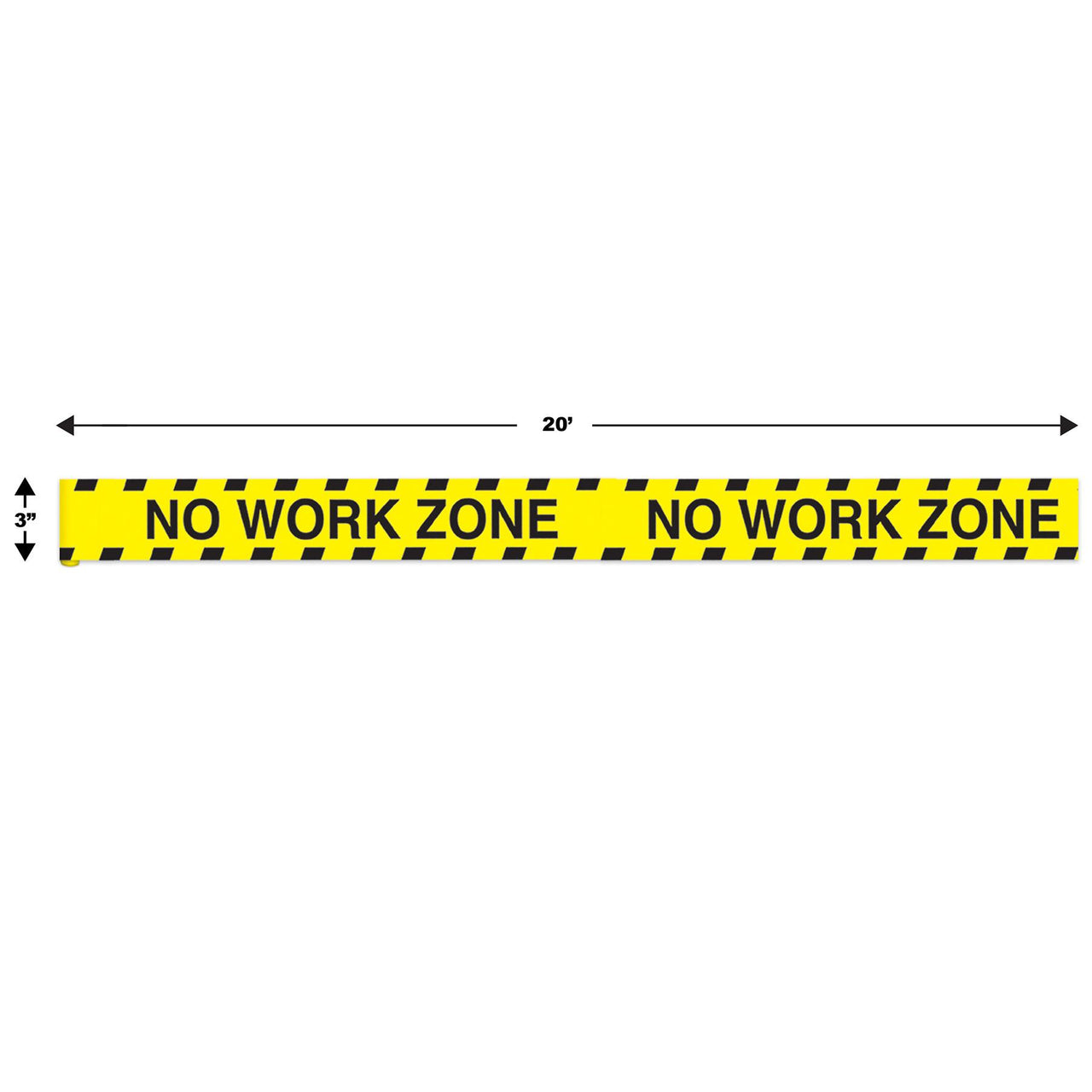 Over the Hill Party Supplies - No Work Zone' Party Tape