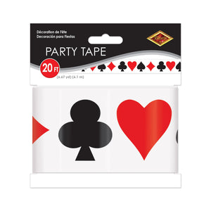 Casino Party Supplies - Card 'suit' Party Tape