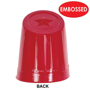 Party Accessories - Plastic Drum Major Hat - red