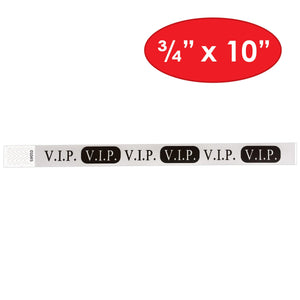 Bulk Silver V.I.P. Wristbands (Case of 600) by Beistle