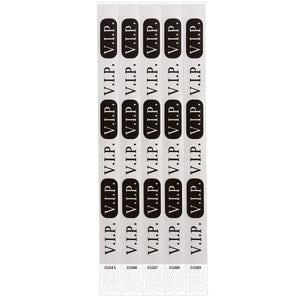 Beistle Silver V.I.P. Party Wristbands (Case of 600)