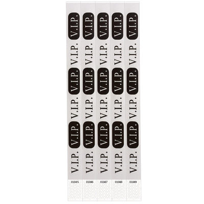 Beistle Silver V.I.P. Party Wristbands (Case of 600)
