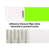 Solid Color Neon Lime Party Wristbands (600 Per Case)