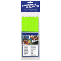 Solid Color Neon Lime Party Wristbands (600 Per Case)