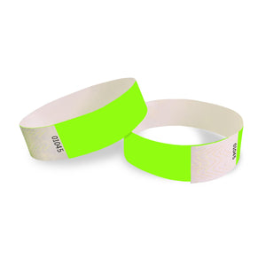 Solid Color Neon Lime Party Wristbands (600 Per Case)