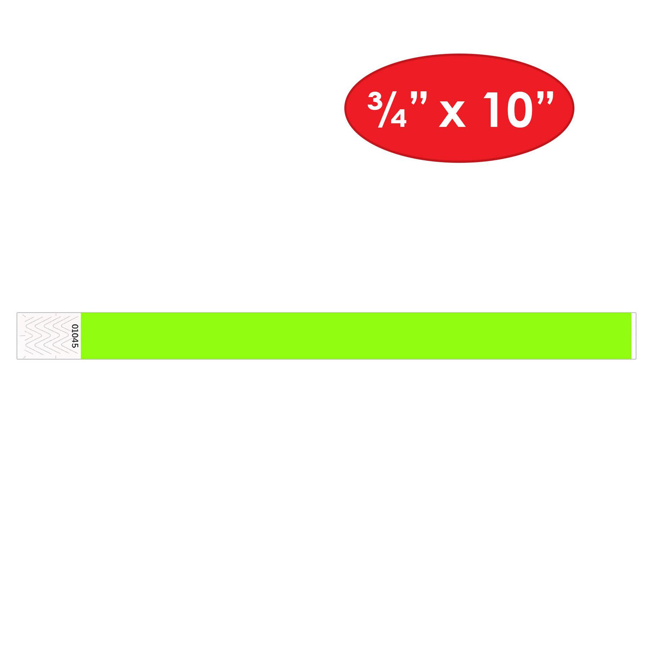 Solid Color Neon Lime Party Wristbands (600 Per Case)