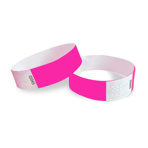 Solid Color Neon Pink Party Wristbands (600 Per Case)