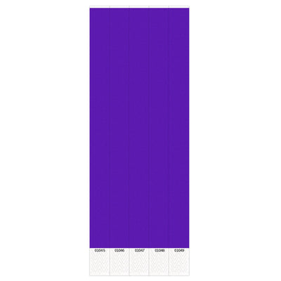 Beistle Solid Purple Color Party Wristbands (Case of 600)