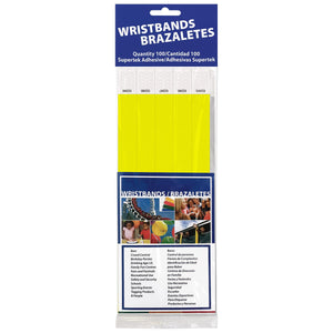 Solid Color Yellow Party Wristbands (600 Per Case)