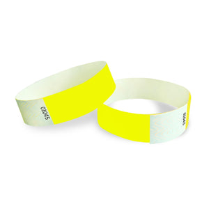 Solid Color Yellow Party Wristbands (600 Per Case)