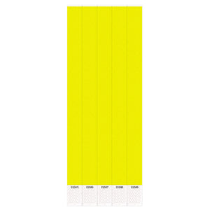 Beistle Solid Yellow Color Party Wristbands (Case of 600)