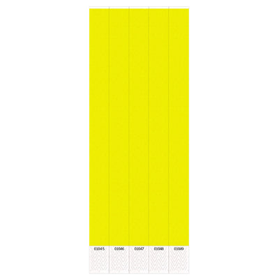 Beistle Solid Yellow Color Party Wristbands (Case of 600)