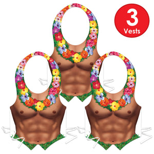 Luau Party Supplies: Packaged Plastic Hula Hunk Vest