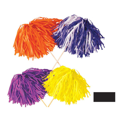 Beistle Black Tissue Pom Pom 320 Strand - Fire Resistant