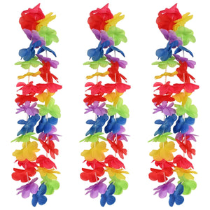 Bulk Rainbow Hawaiian Lei (12 Pkgs Per Case) by Beistle