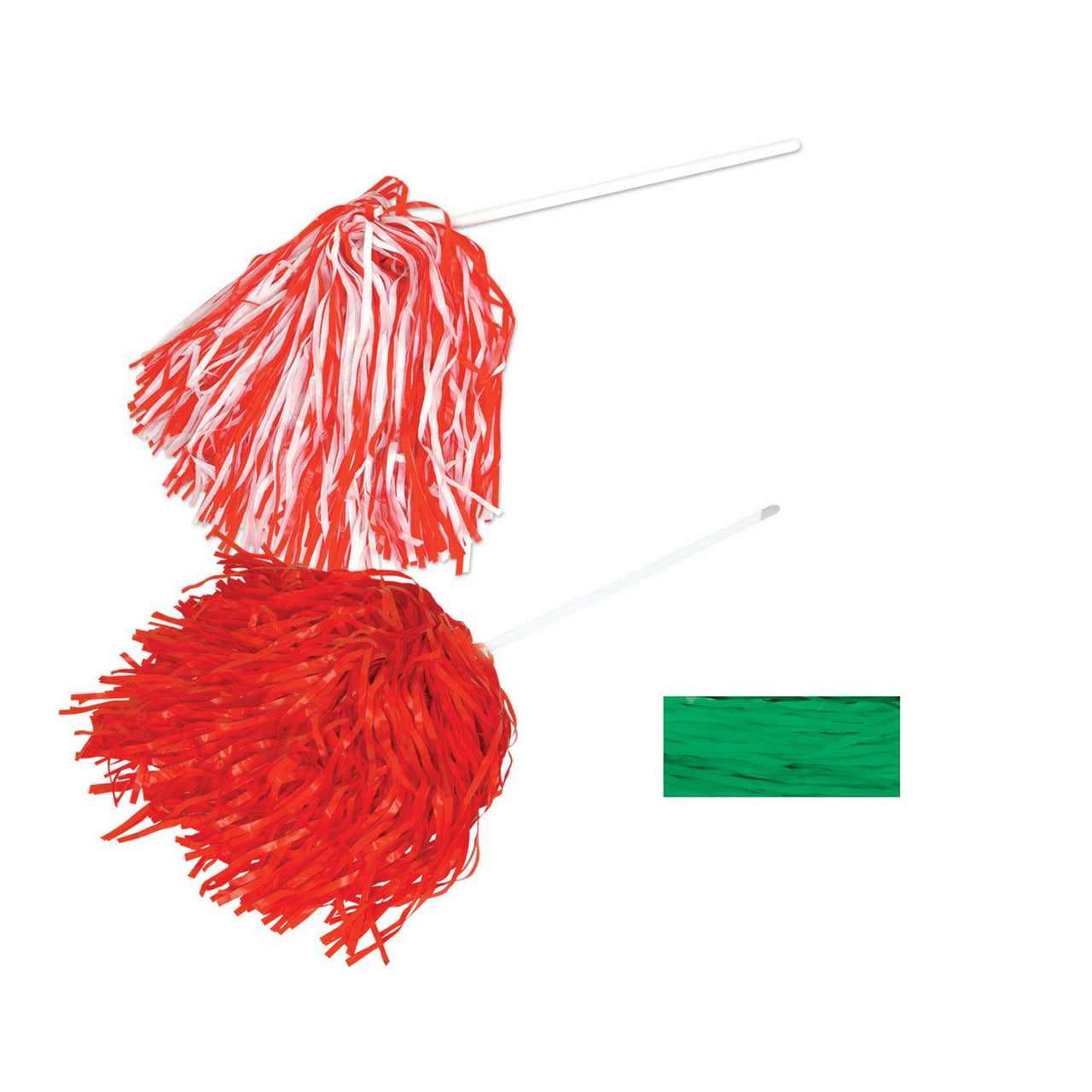 Beistle Cheerleading Supplies Green Poly Pom Poms 512 Strand