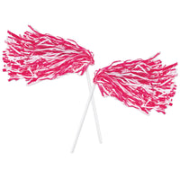Packaged Pom Poms - 512 Strand - red & white (2 per Package)