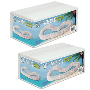 Luau Party Supplies - Soft-Twist Poly Leis with Labeled Box
