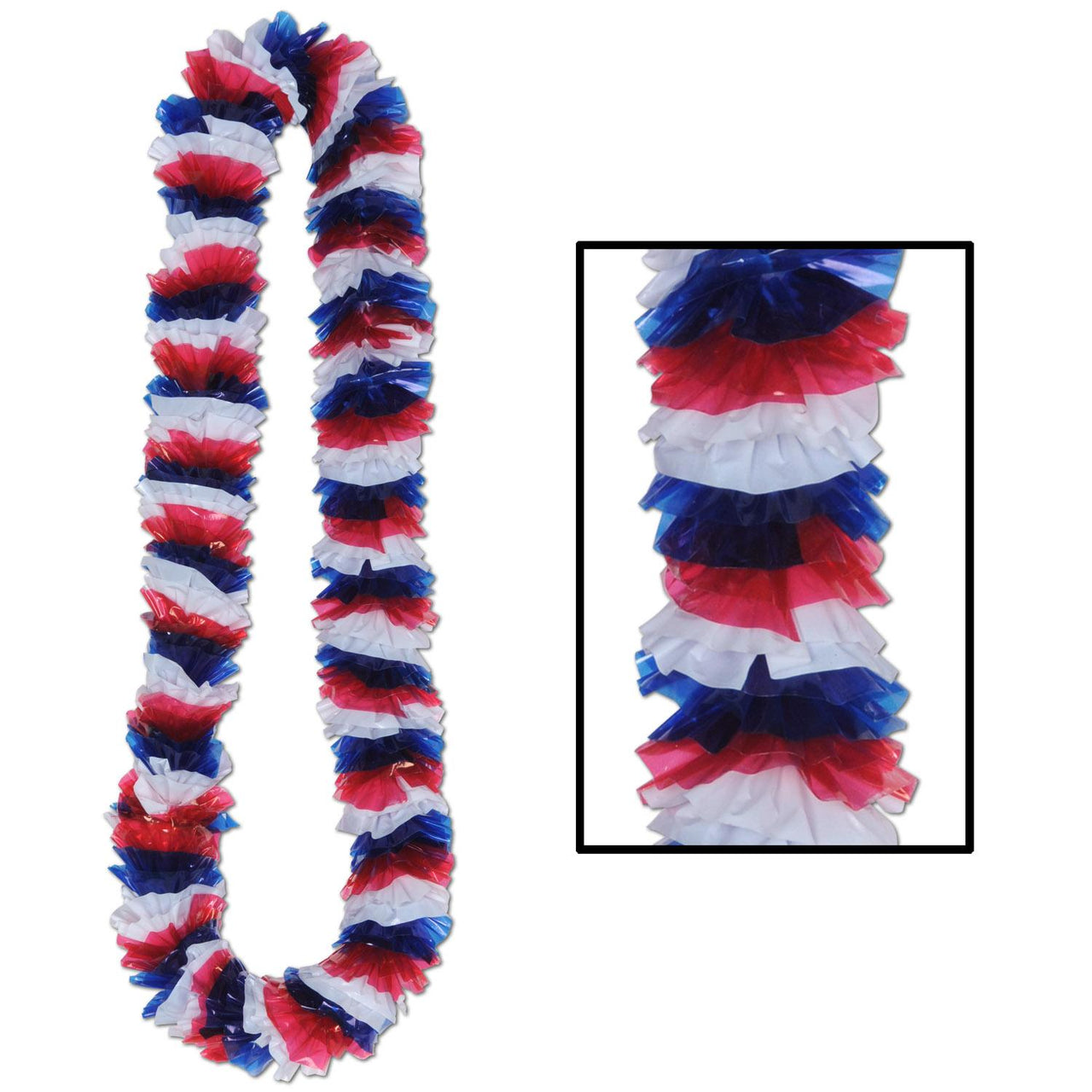 Beistle Soft-Twist Patriotic Poly Leis