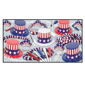 Beistle Spirit Of America Clear-View Party Kit for 10