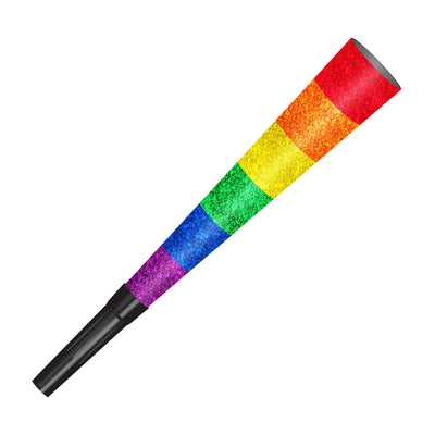 Pkgd Pride Horns glitter print (4 Per Package)