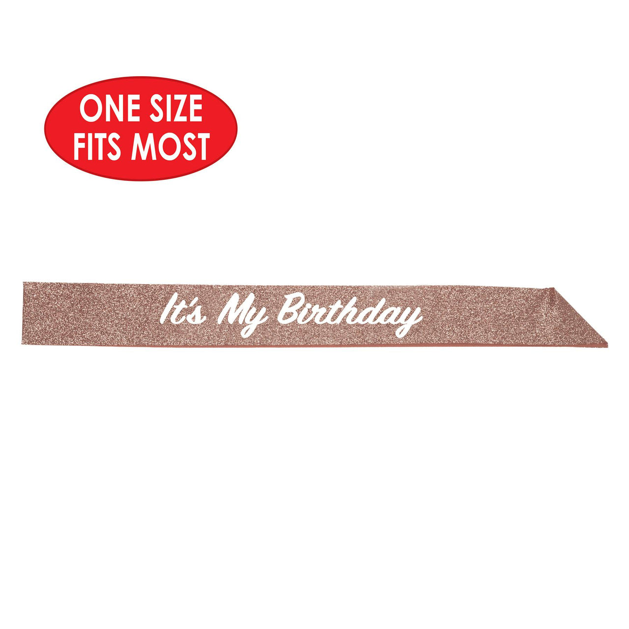 Bulk It's My Birthday Glittered Sash (6 Pkgs Per Case) by Beistle
