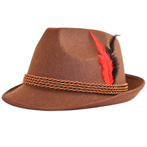 Beistle Oktoberfest Brown Alpine Hat (6 Per Case)