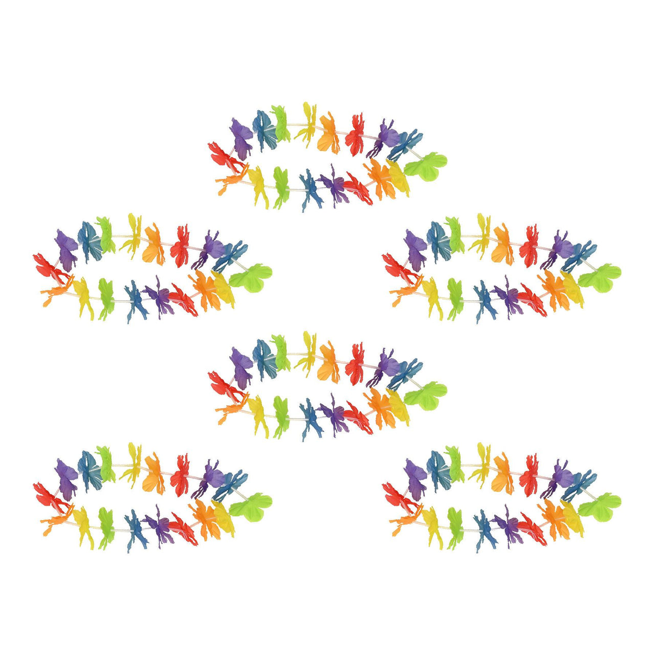 Bulk Rainbow Hawaiian Headband (12 Per Case) by Beistle