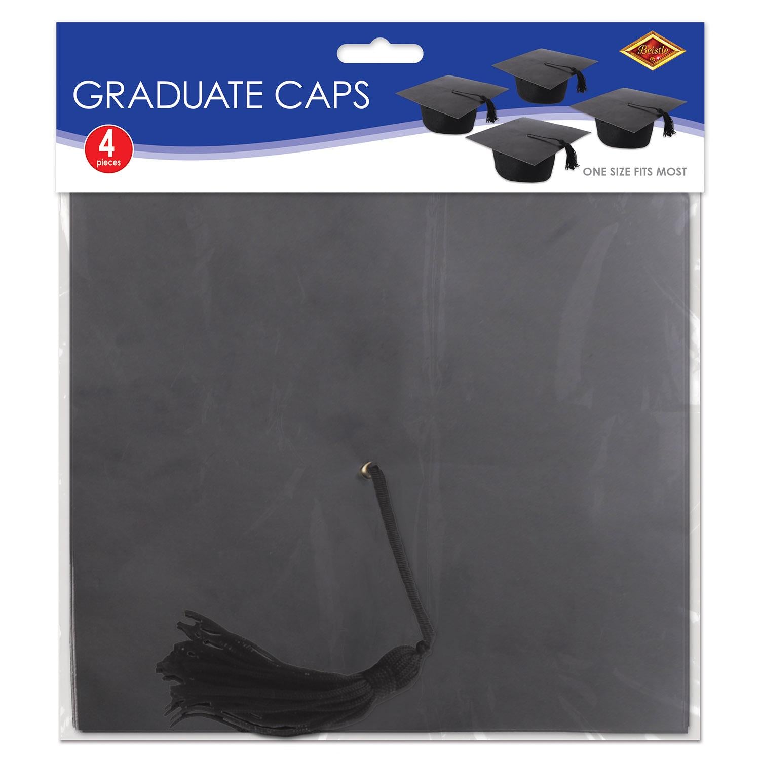 Beistle Graduate Caps (4/Pkg)