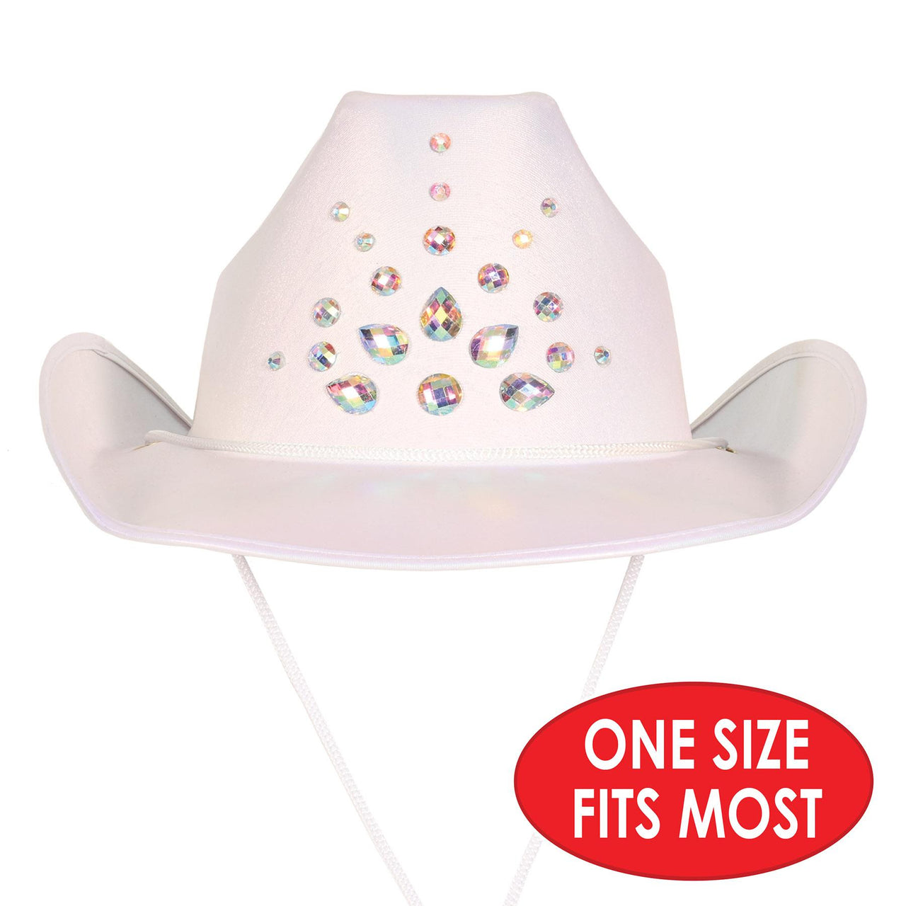 Beistle Rhinestone Cowgirl Hat