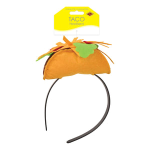 Beistle Taco Headband - Attached to Snap-On Headband, Fiesta Costume Accessory, 1/pkg, 12/case