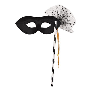 Beistle Party Mask with Stick - Mardi Gras Stick Mask