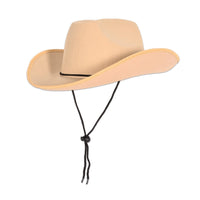 Bulk Tan Felt Cowboy Hat (6 Per Case) by Beistle