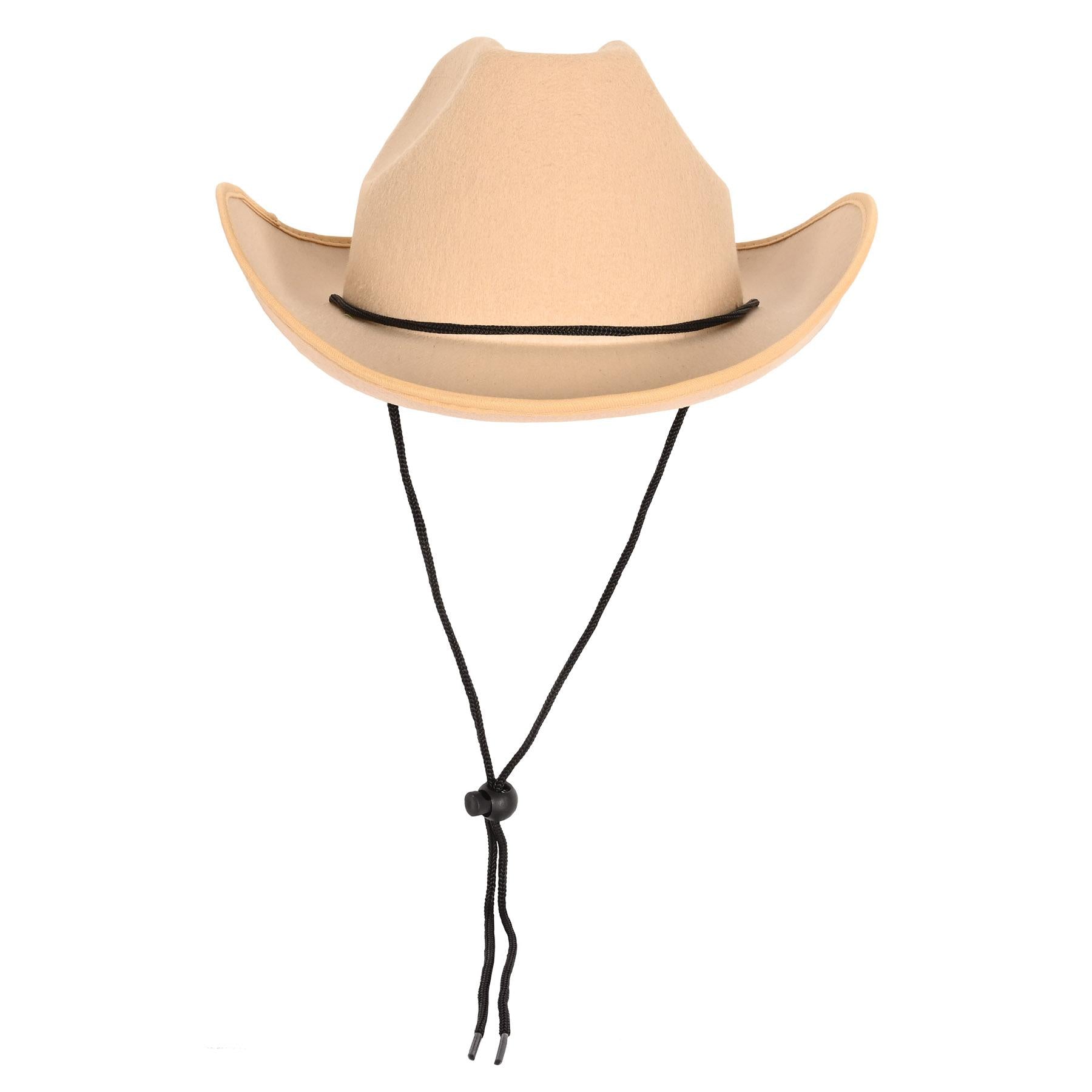 Tan Felt Cowboy Hat | Beistle – Bulk Party Supplies display picture 1