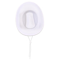 Bulk White Felt Cowboy Hat (6 Per Case) by Beistle