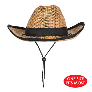 Bulk Western Cowboy Hat with Black Trim & Band (6 Per Case) by Beistle