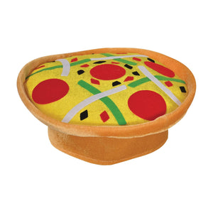 Plush Pizza Hat - One-Size Plush Pizza Hat
