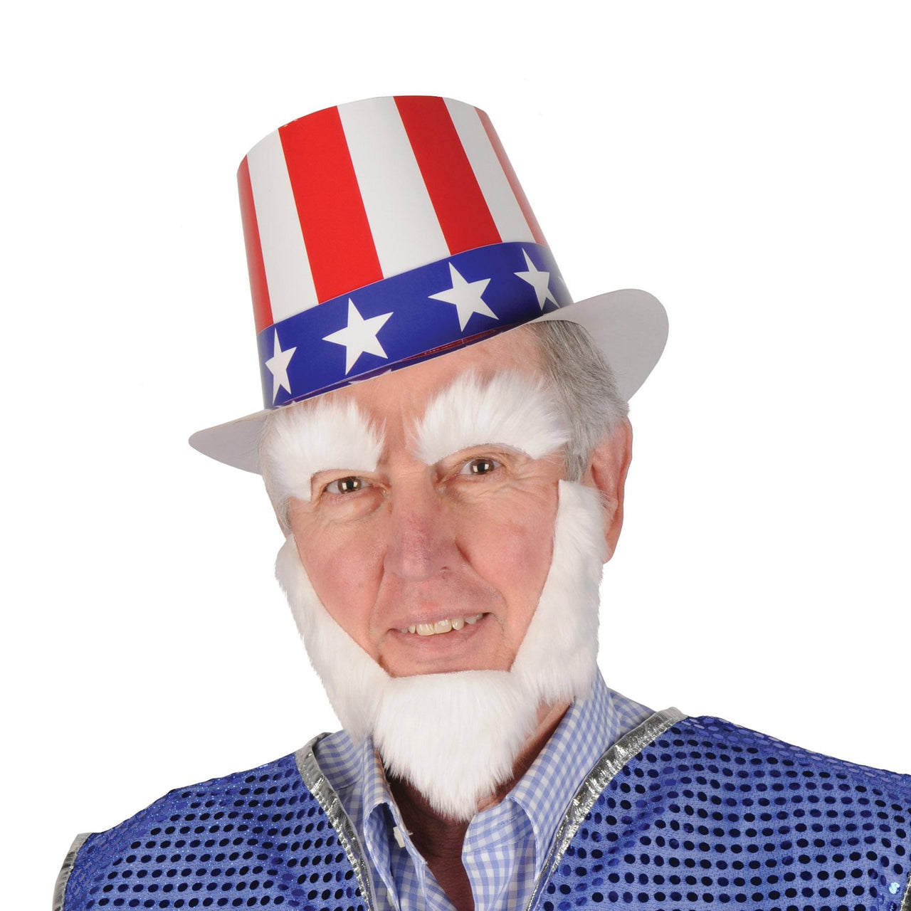 Patriotic Party Supplies - Red, White & Blue Hi-Hat 