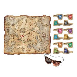 Beistle Pirate Treasure Map Party Game