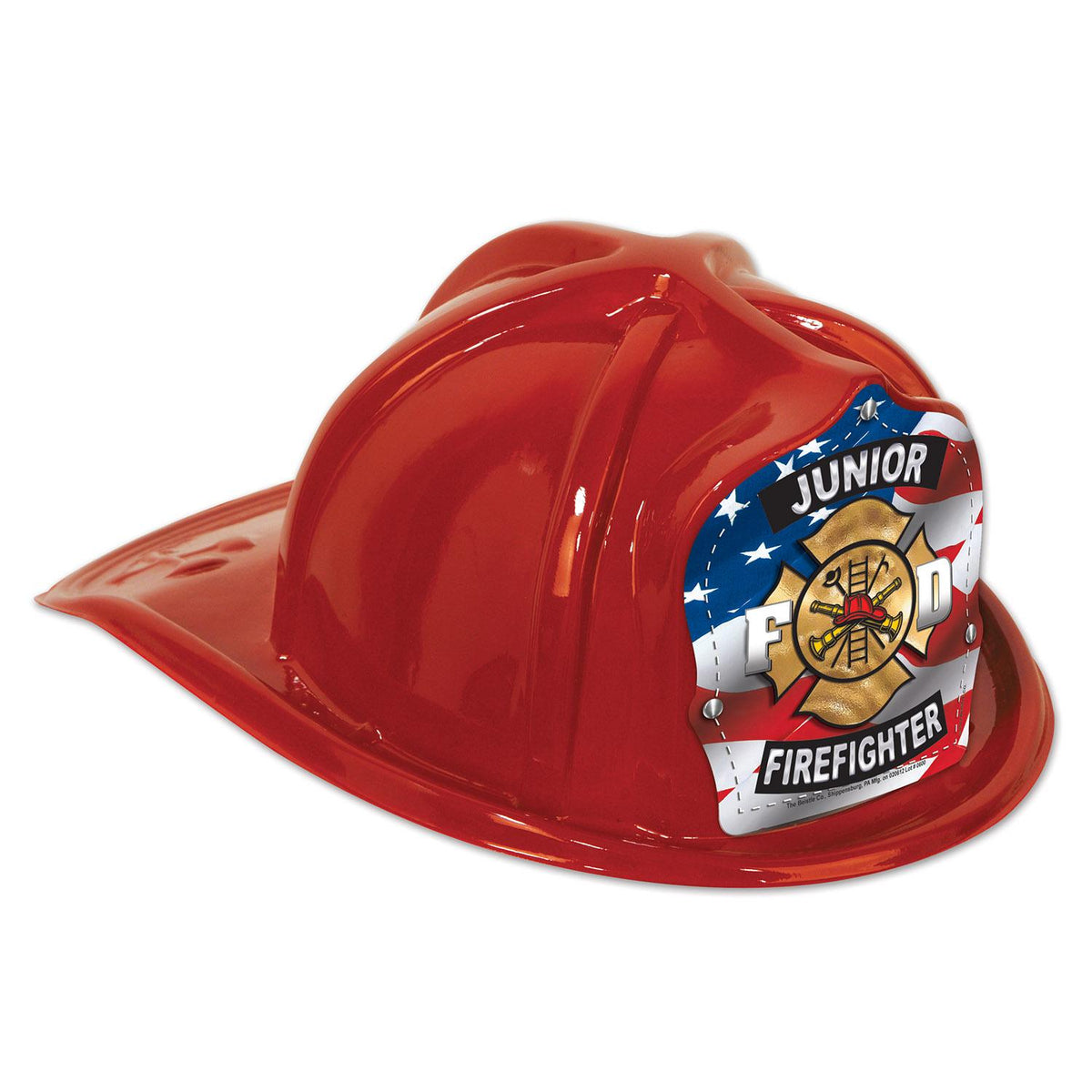 48 Count Red Plastic Jr Firefighter Hats | Beistle – Bulk Party Supplies